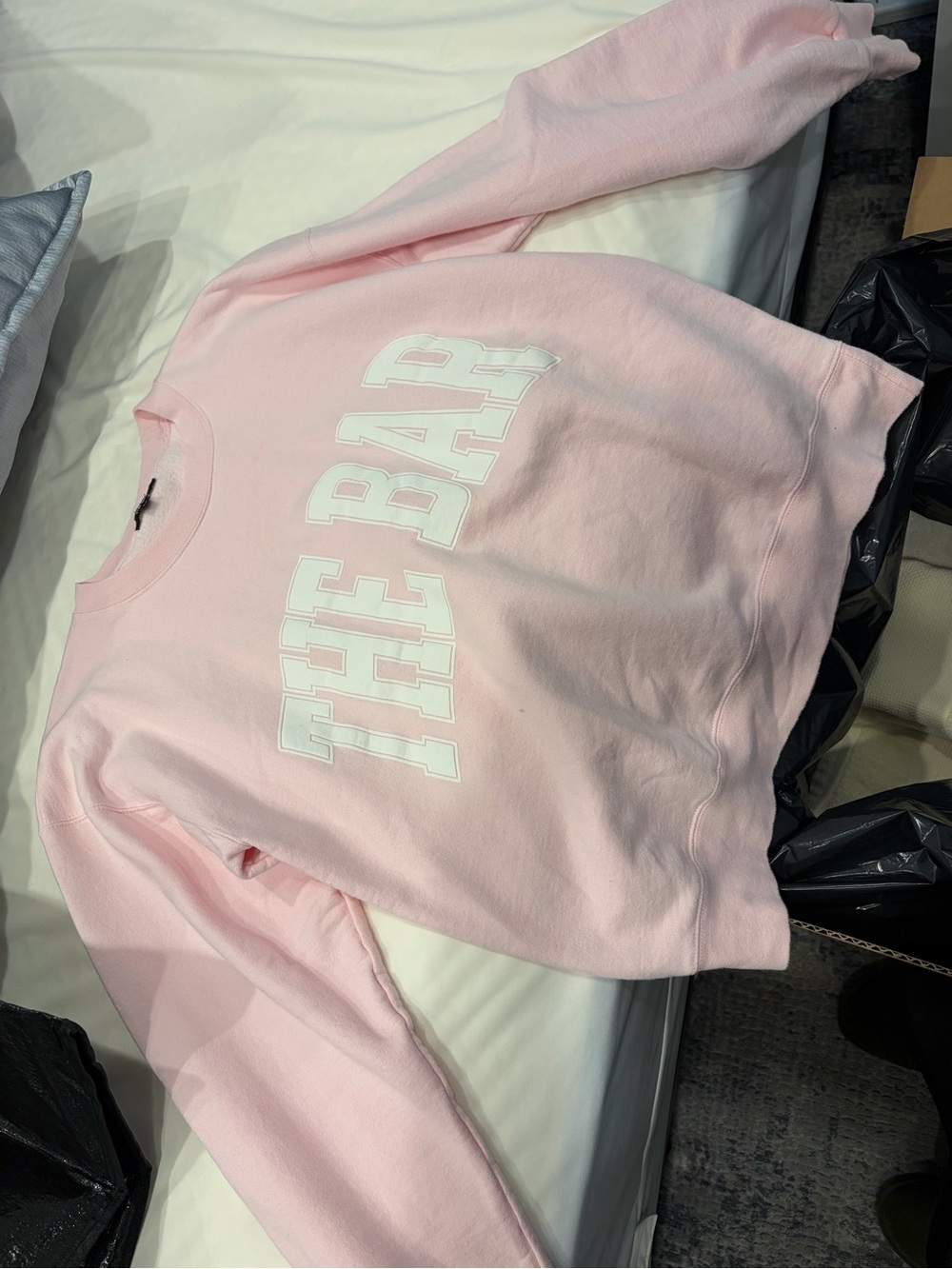 THE BAR Kids' Pink Graphic Crewneck Sweatshirt